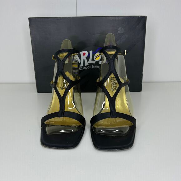 Carlos by Carlos Santana Black Strappy Heels “Angel” – Women’s Size 7.5M - Picture 1 of 11
